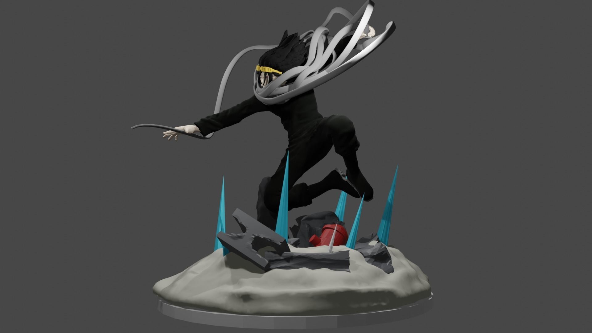 Shota Aizawa - Eraser Head Attacks  3D print model_4