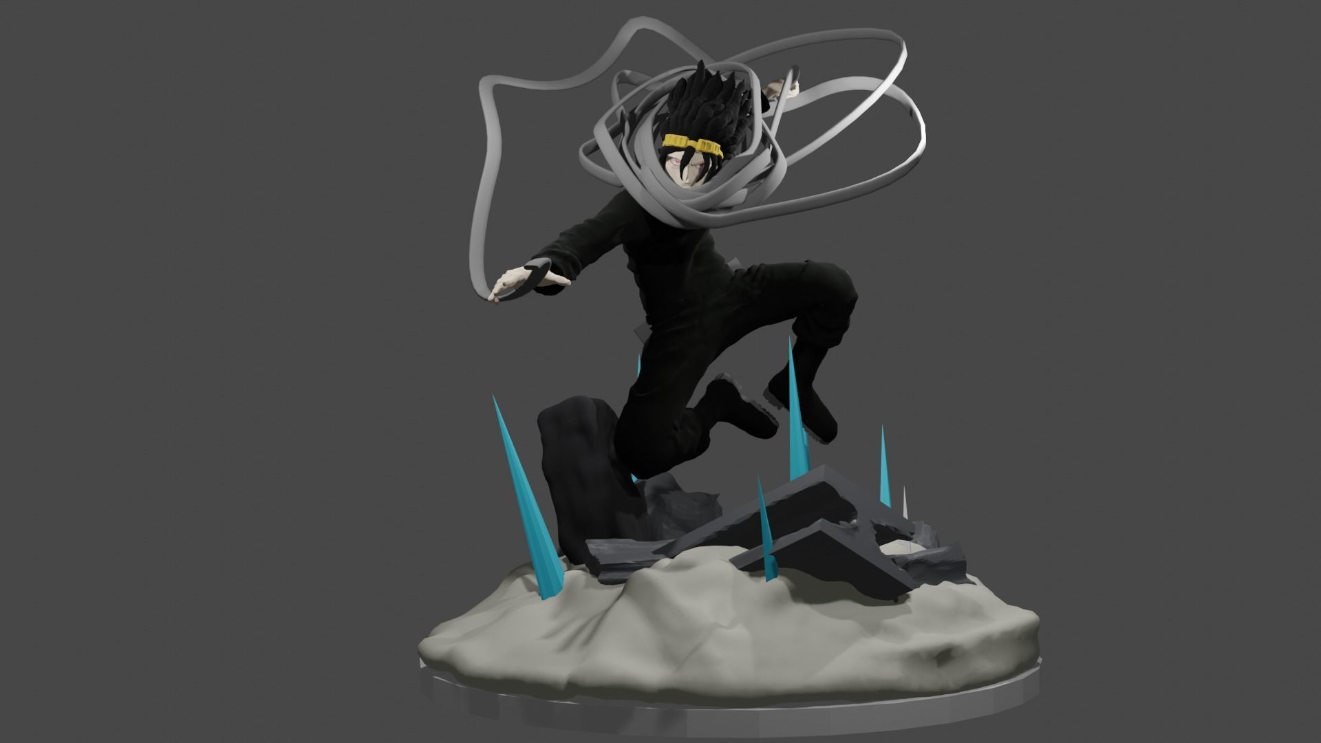Shota Aizawa - Eraser Head Attacks  3D print model_1