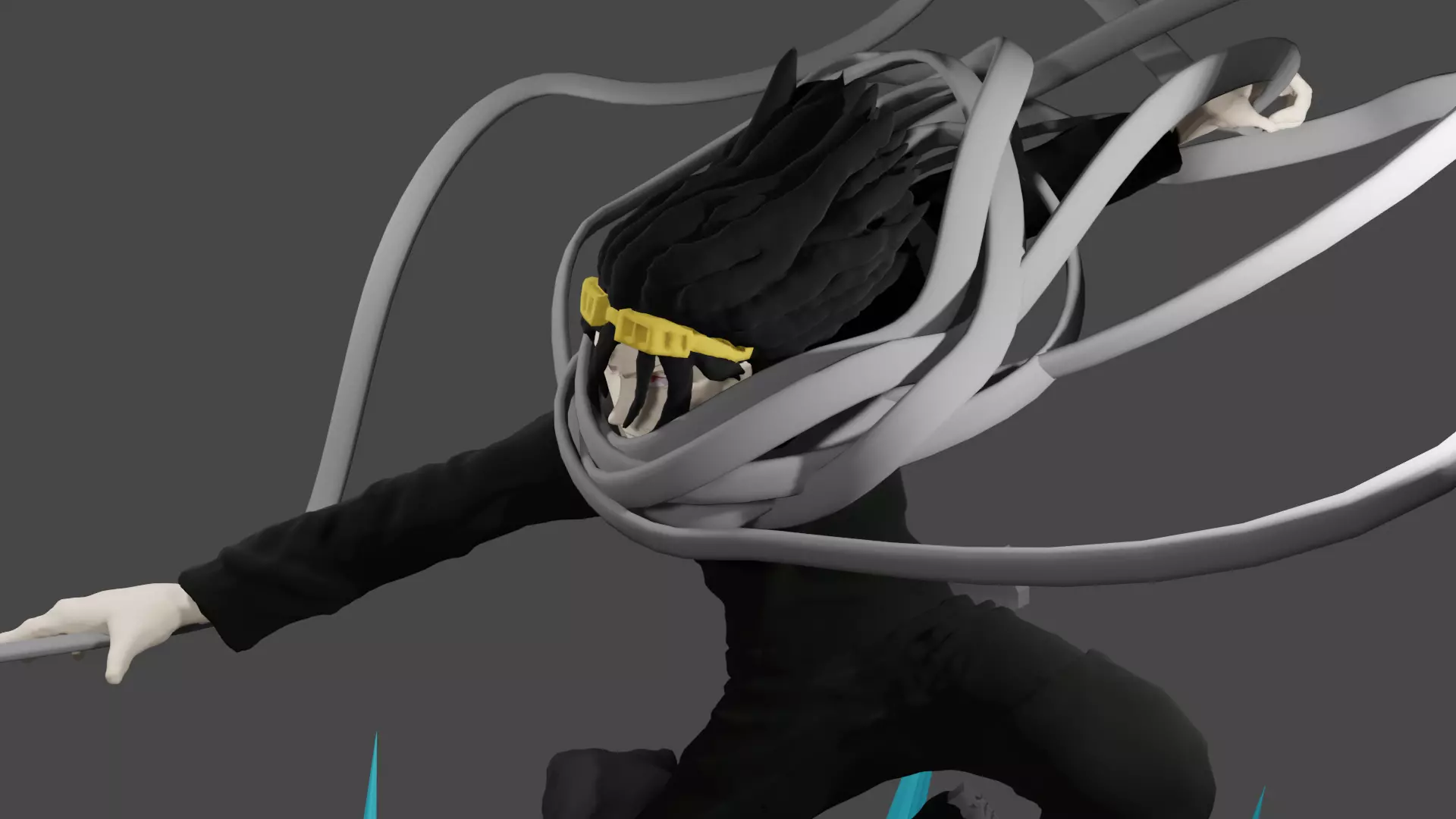 Shota Aizawa - Eraser Head Attacks  3D print model_0