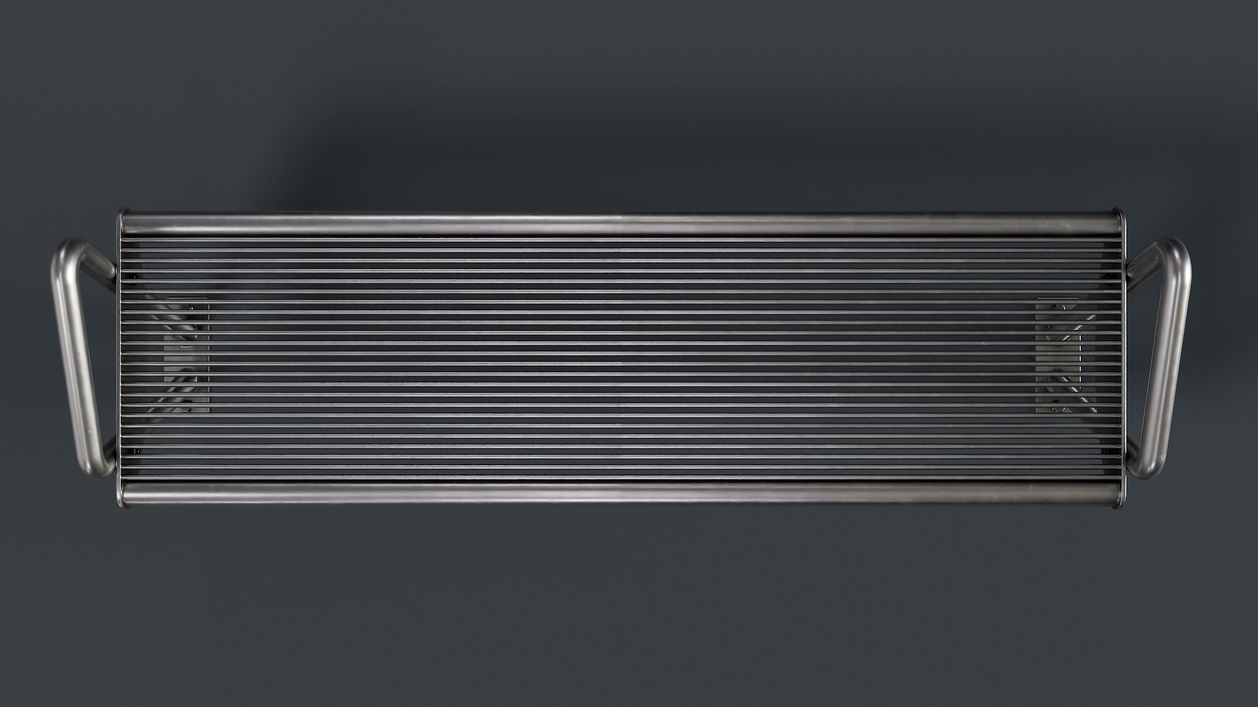 Metal Modern Bench 26 PBR Game Ready Low-poly 3D model_9