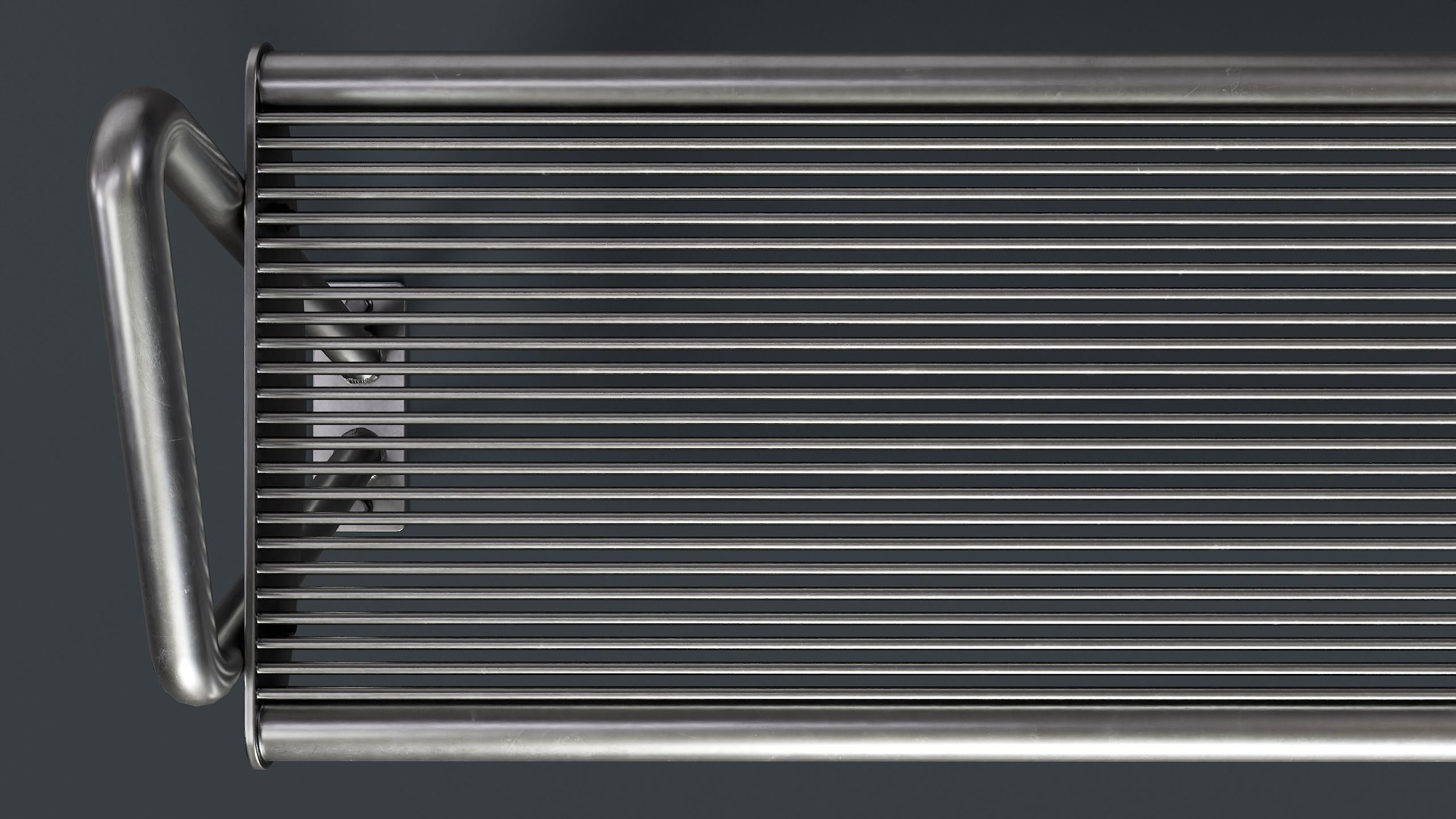 Metal Modern Bench 26 PBR Game Ready Low-poly 3D model_16