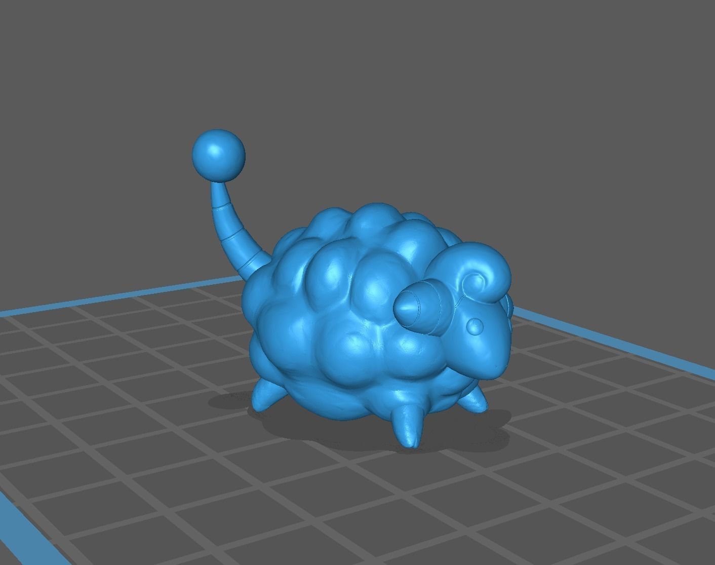 Mareep pokemon 3D print model 3D print model_9