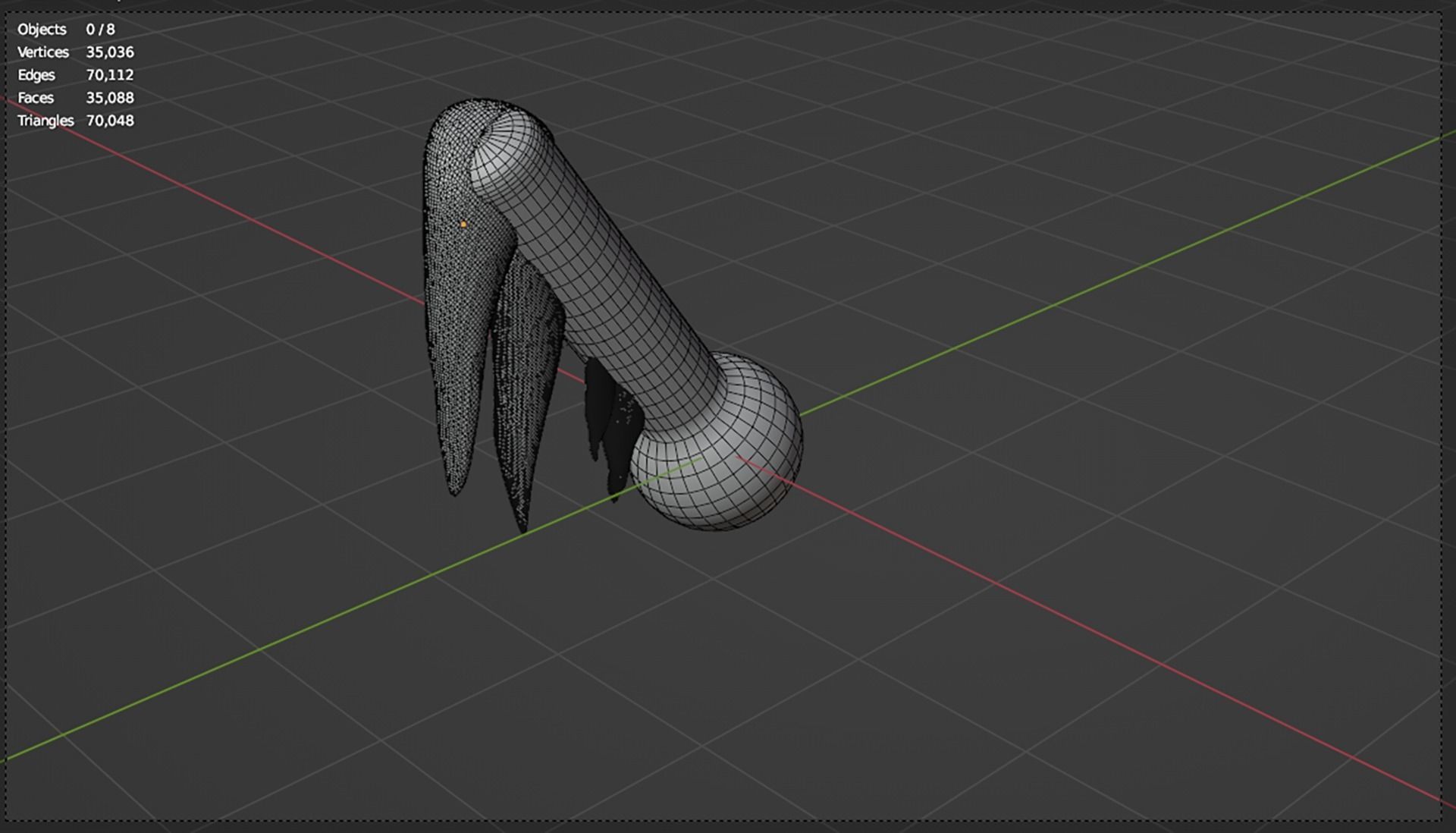 3d low-degree thermometer covered with snow cartoon icon 3D model_5