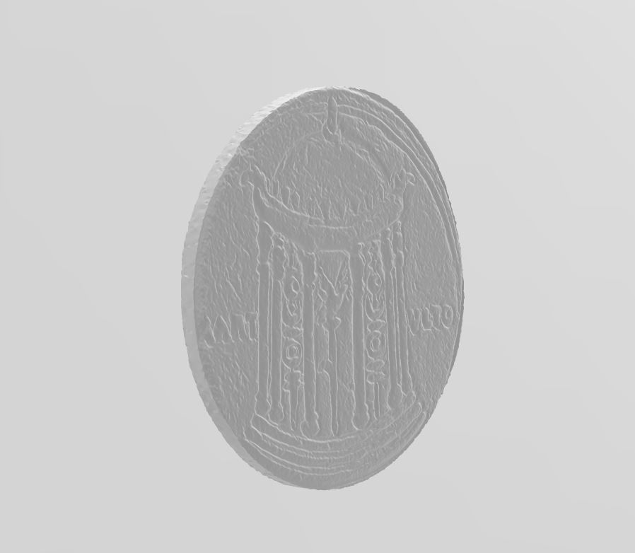 Roman Empire Gold Coin-3D Printing 3D model_9