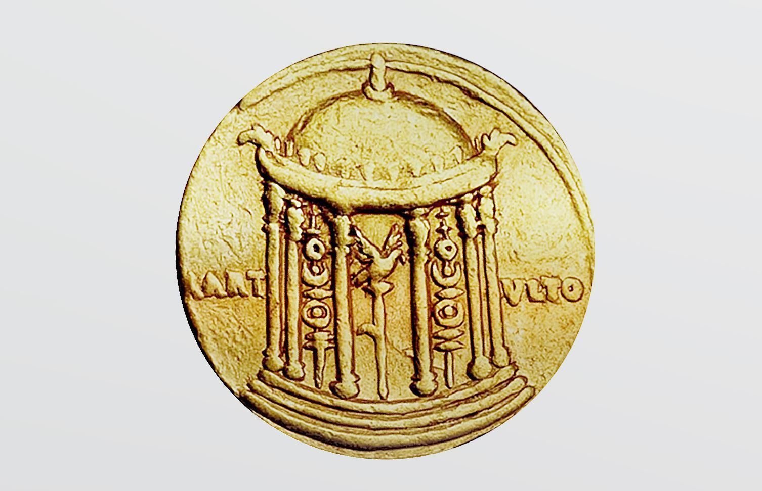Roman Empire Gold Coin-3D Printing 3D model_2