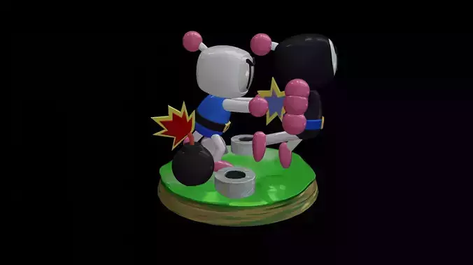 Bomberman Diorama 3D print model