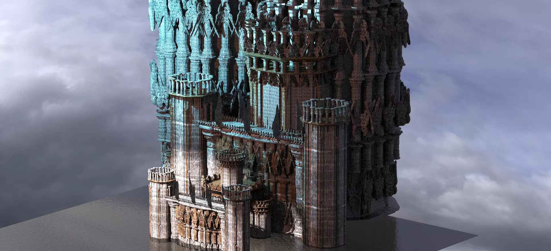 Dantes arch Towers Kit bash 2  3D model_0