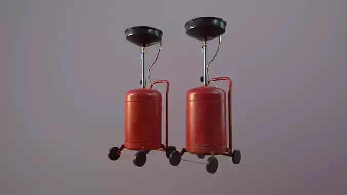 2 Version Waste Oil Drain Tank Gallon Extractor game ready