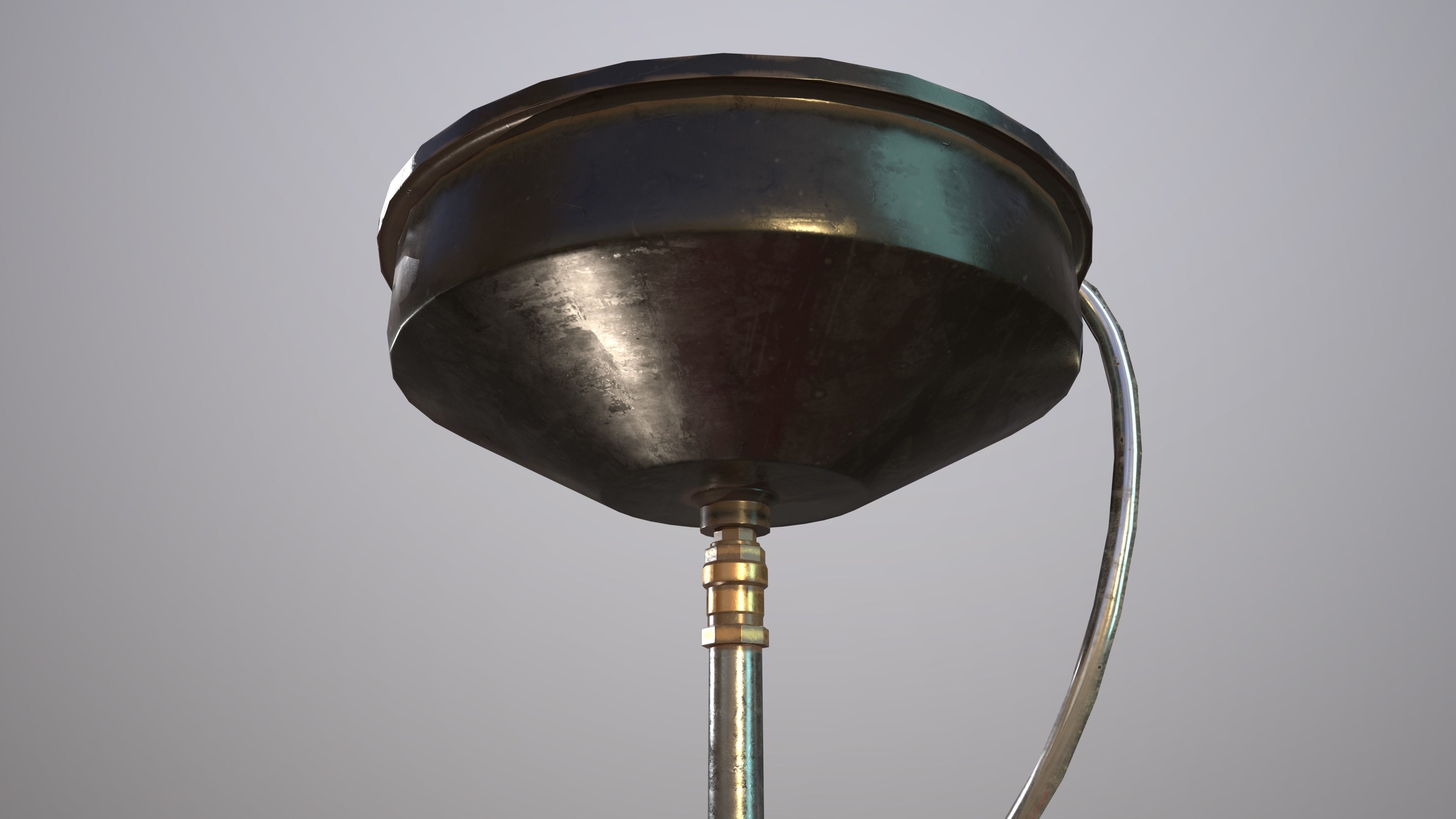 2 Version Waste Oil Drain Tank Gallon Extractor game ready Low-poly 3D model_12