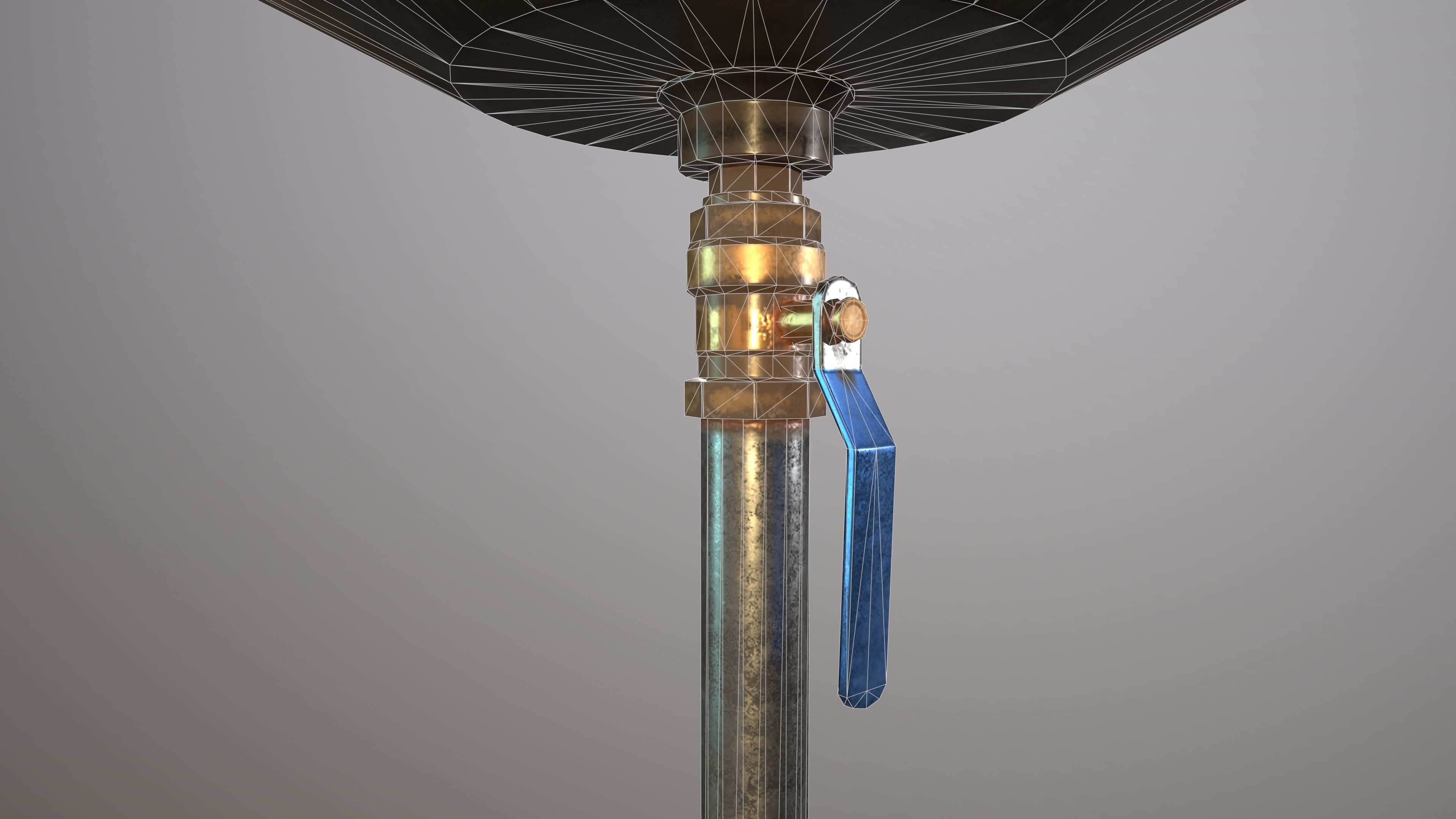 2 Version Waste Oil Drain Tank Gallon Extractor game ready Low-poly 3D model_11