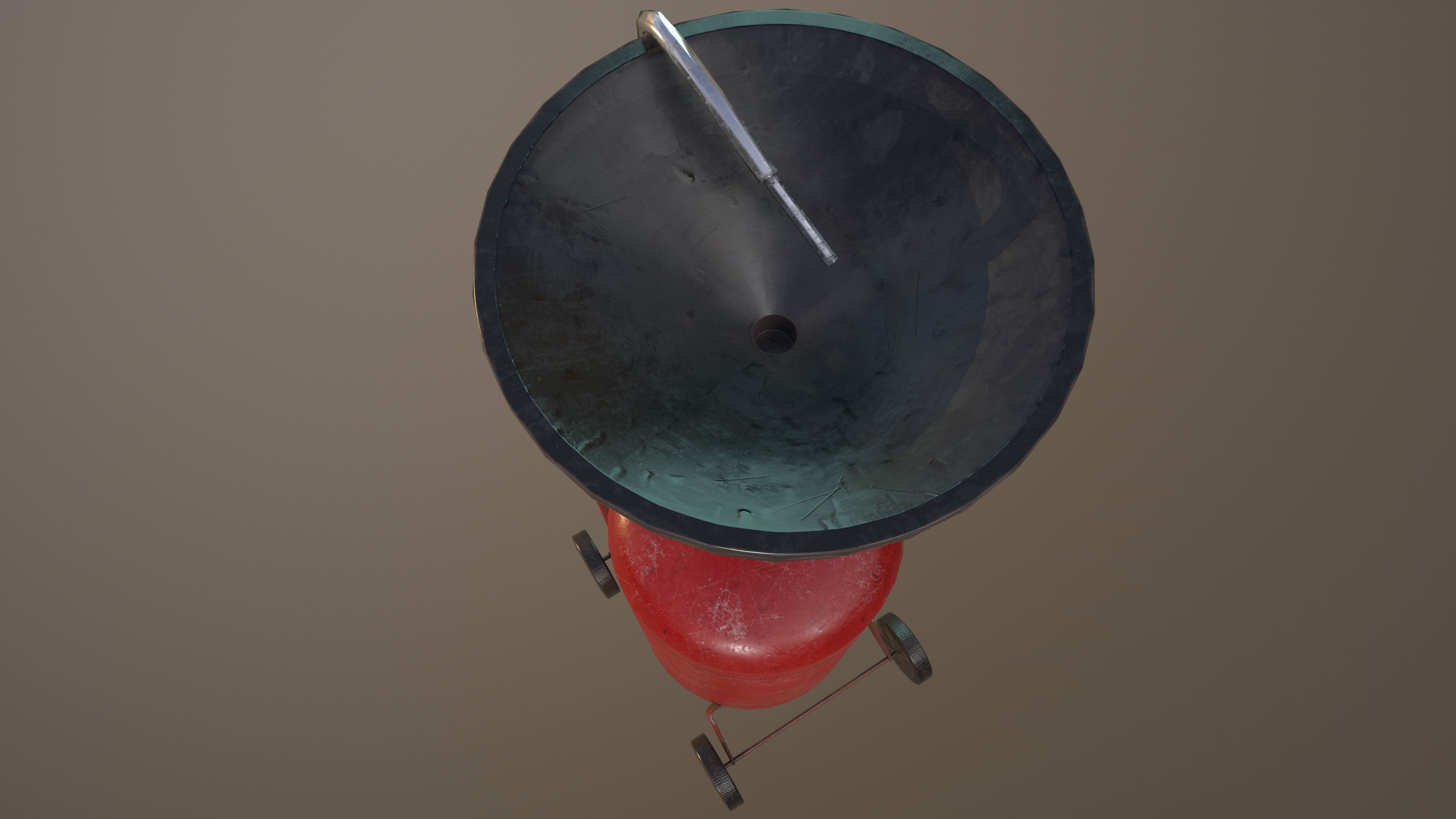 2 Version Waste Oil Drain Tank Gallon Extractor game ready Low-poly 3D model_14