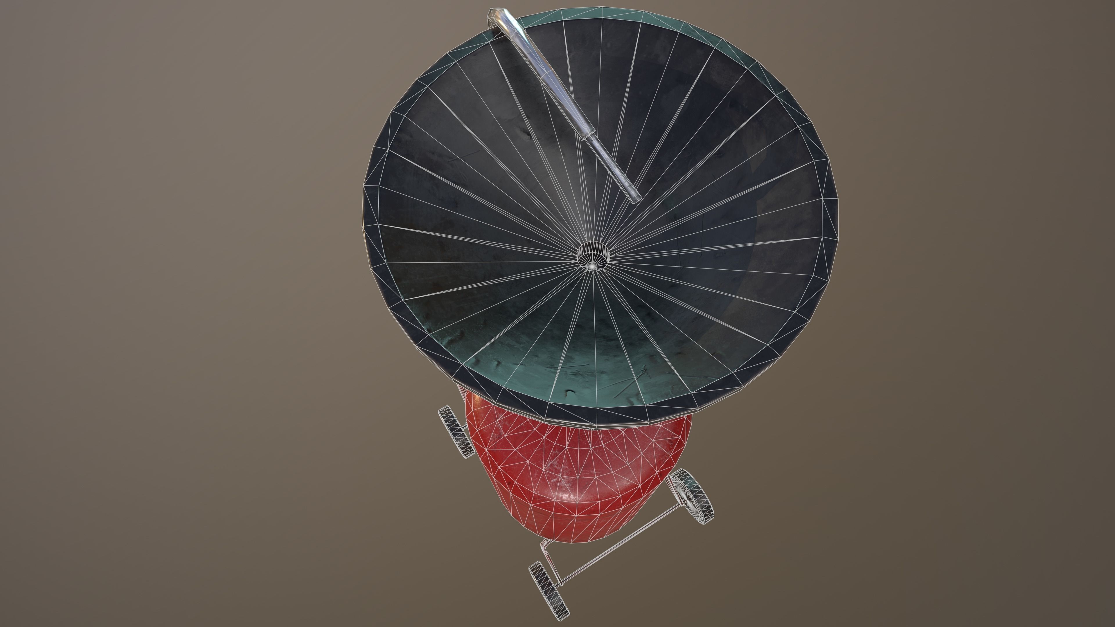 2 Version Waste Oil Drain Tank Gallon Extractor game ready Low-poly 3D model_15