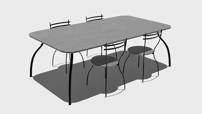 Modern dining table