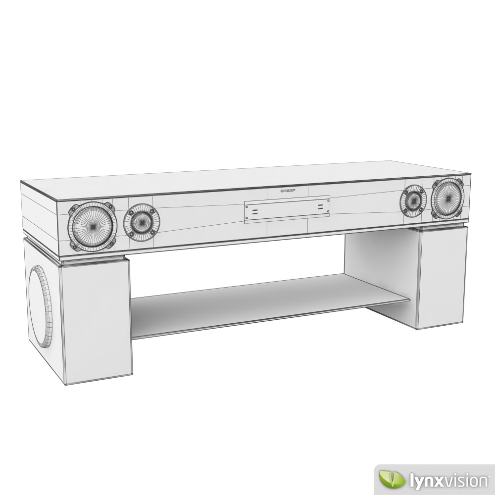 Sharp Home Cinema System 3D model_4