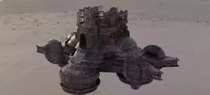 Sci fi gangster Floating platform base 1