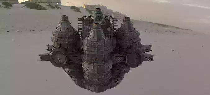 Sci fi Floating platform base 5 