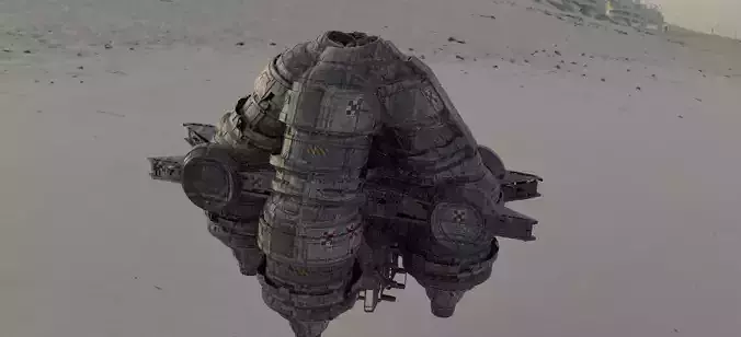 Sci fi Floating platform base 6