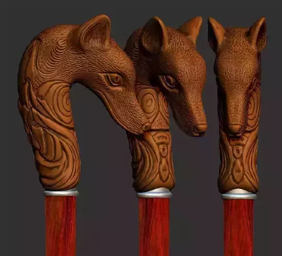 Fox cane 3D print model