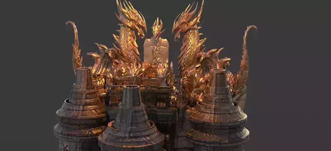 Floating Desert Dragon Throne platform 4 