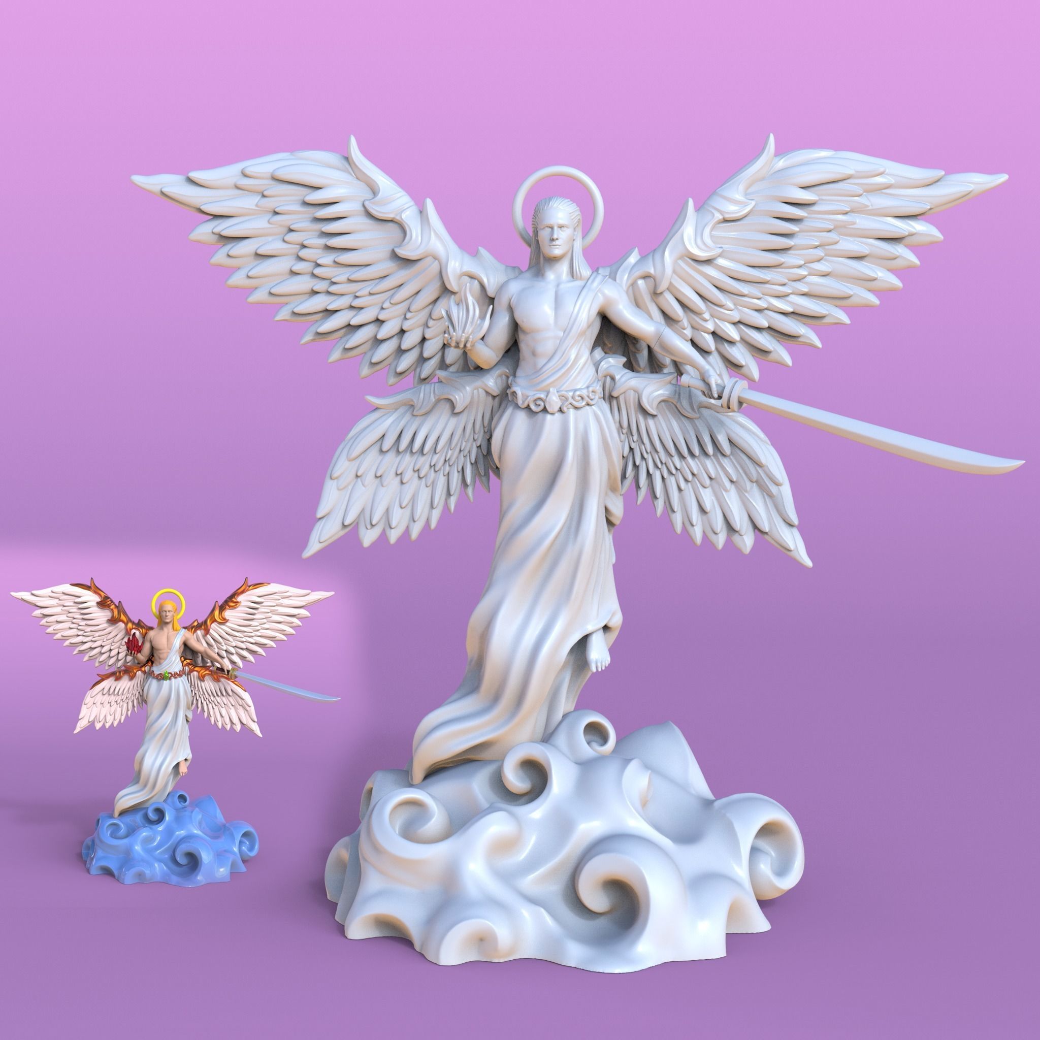 Arcangel - angel 3D print model_10