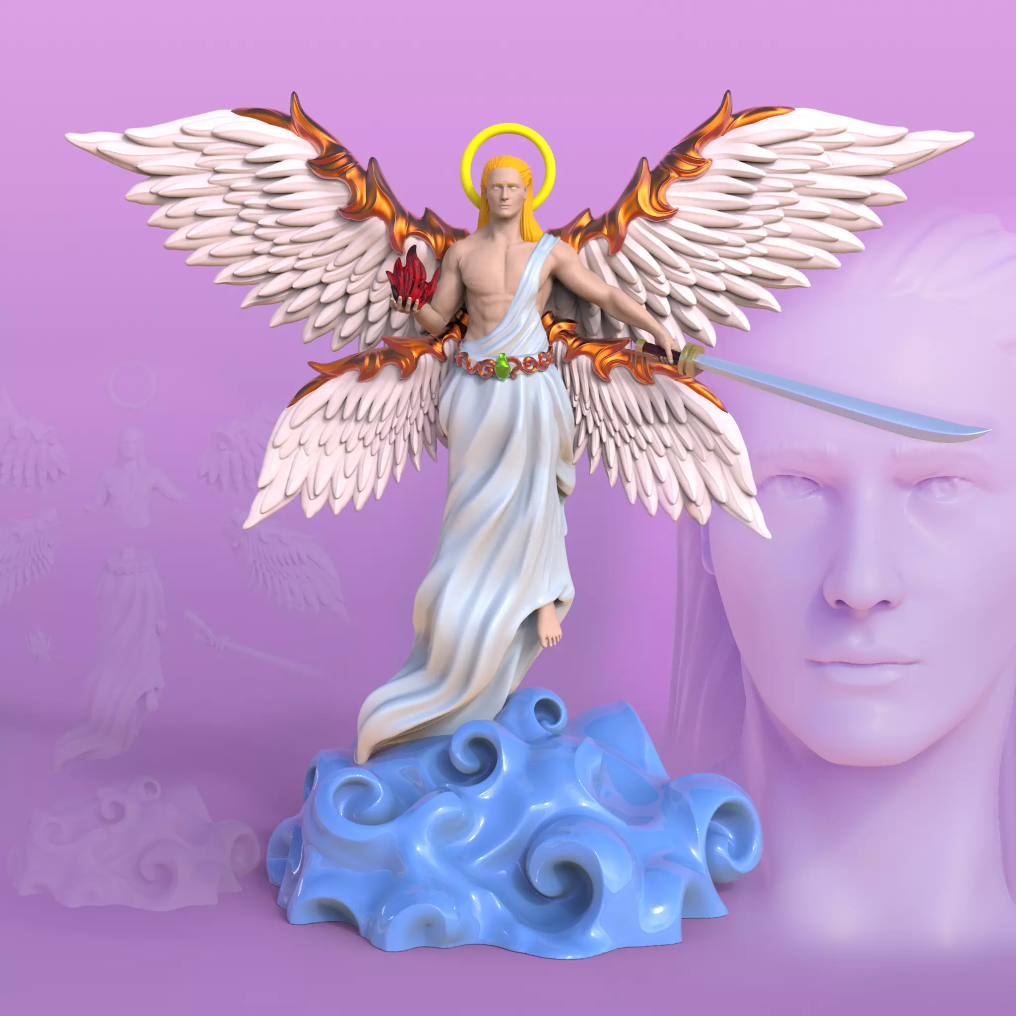 Arcangel - angel 3D print model_0