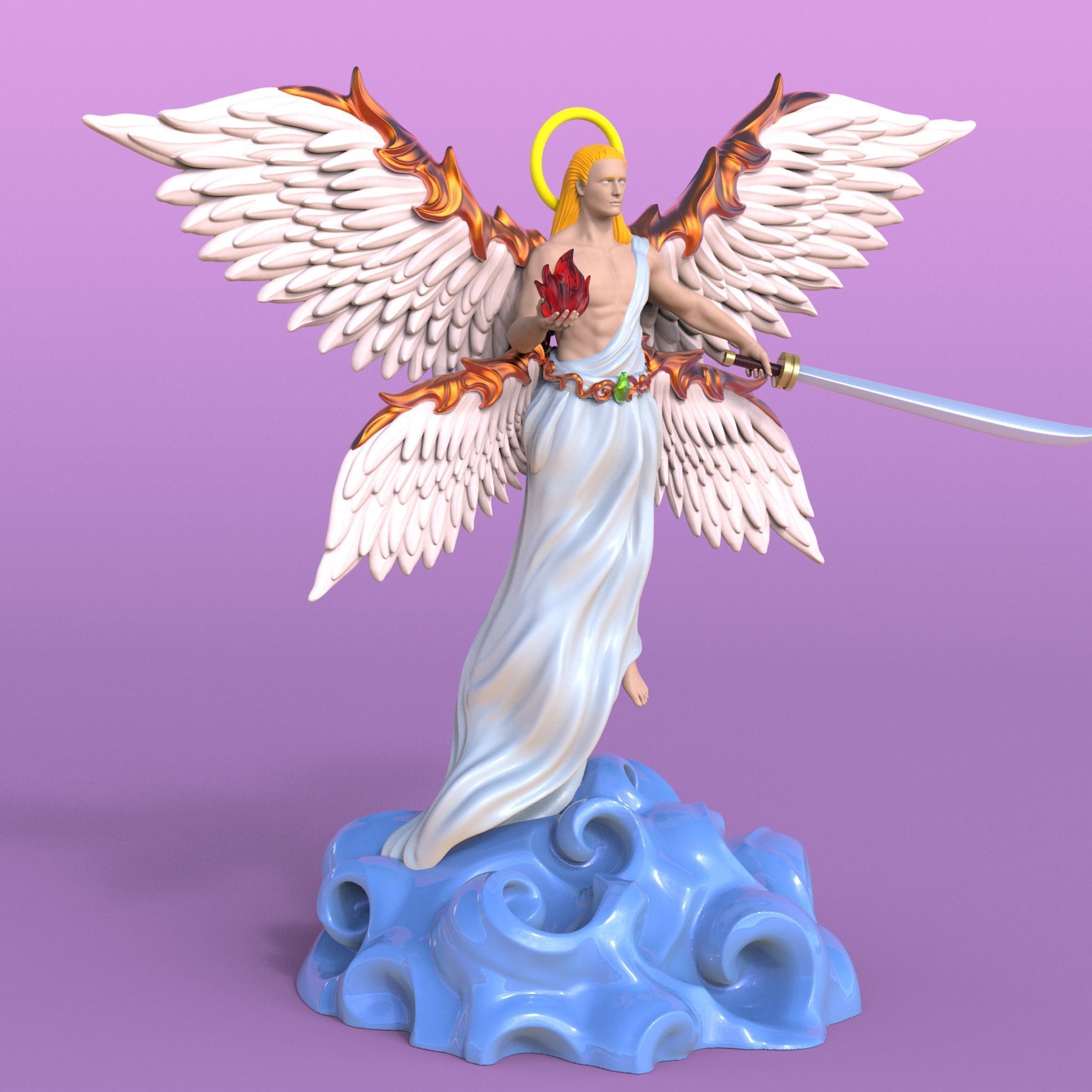 Arcangel - angel 3D print model_8