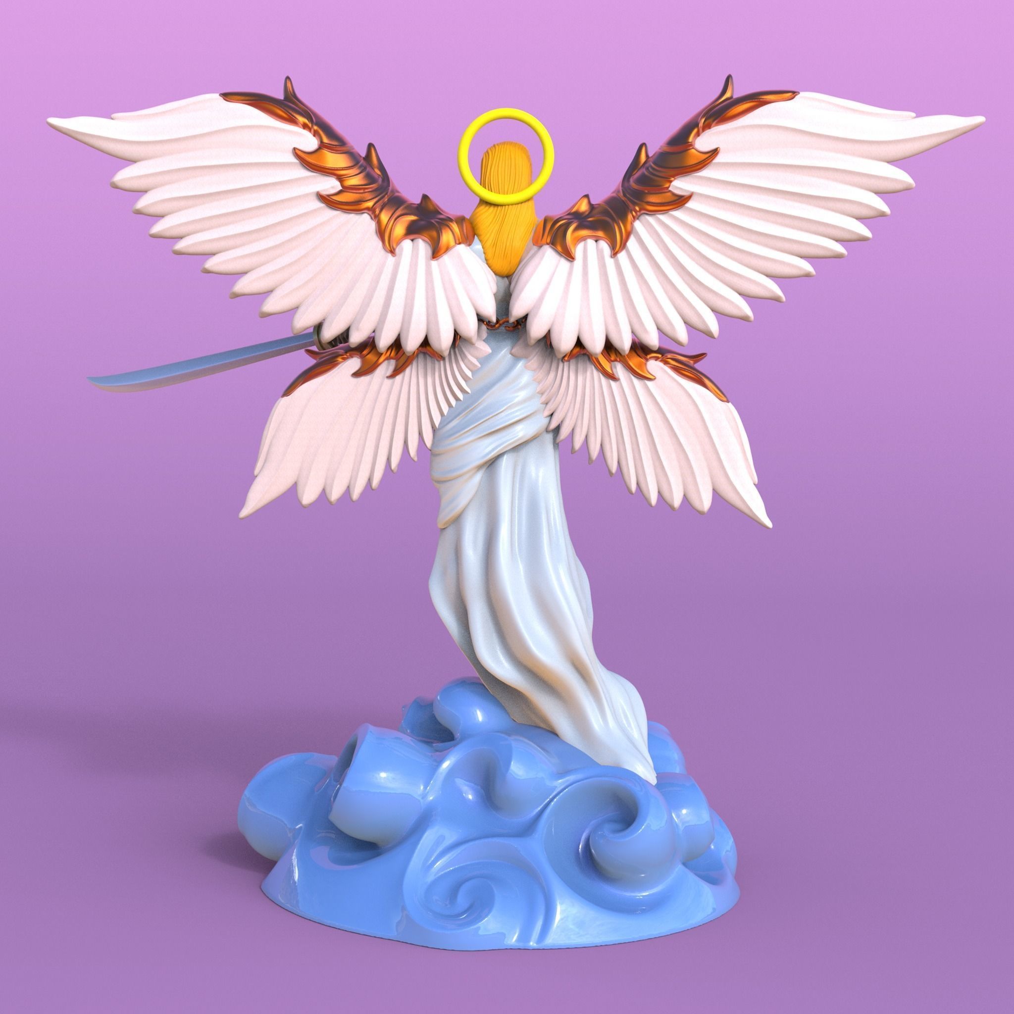 Arcangel - angel 3D print model_4