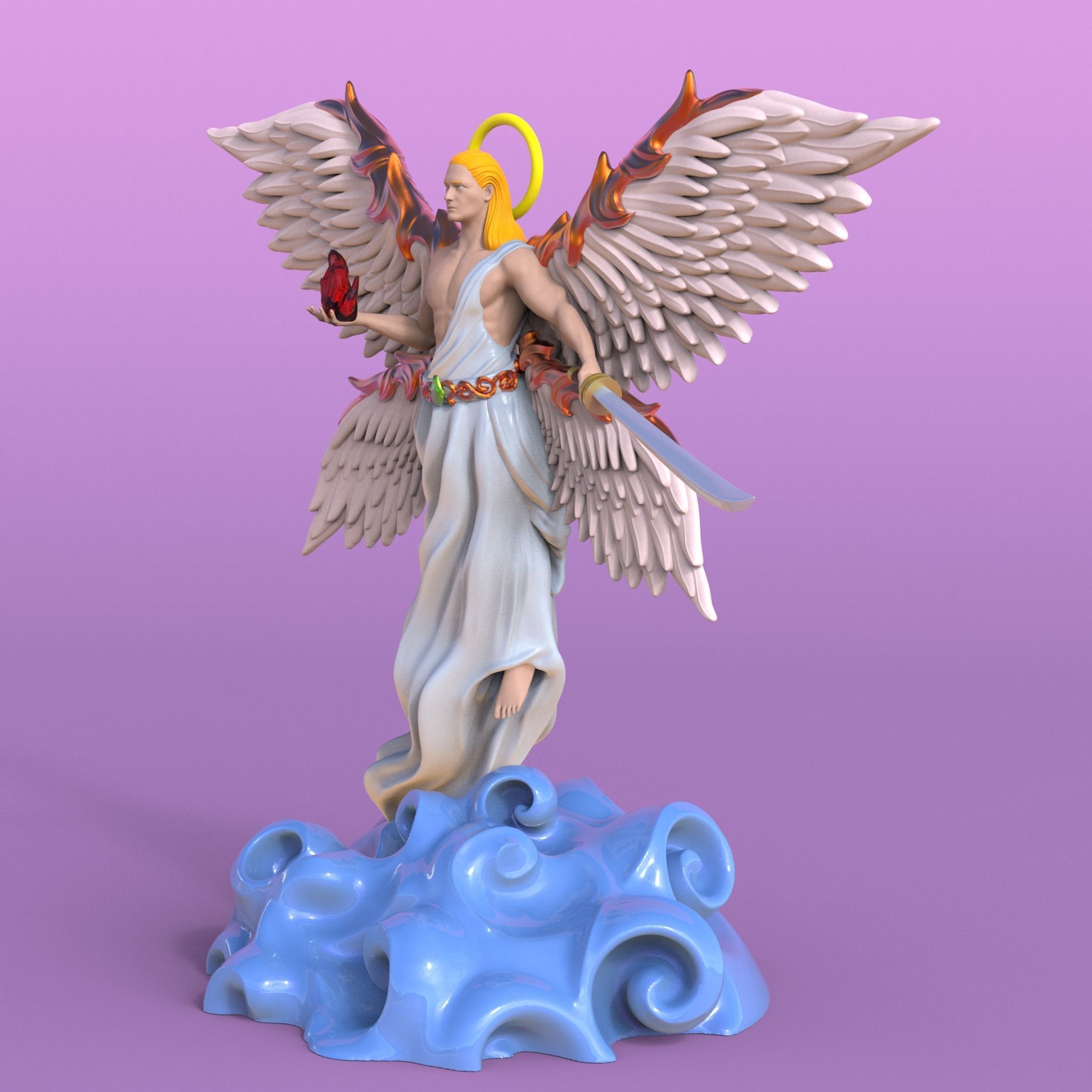 Arcangel - angel 3D print model_2