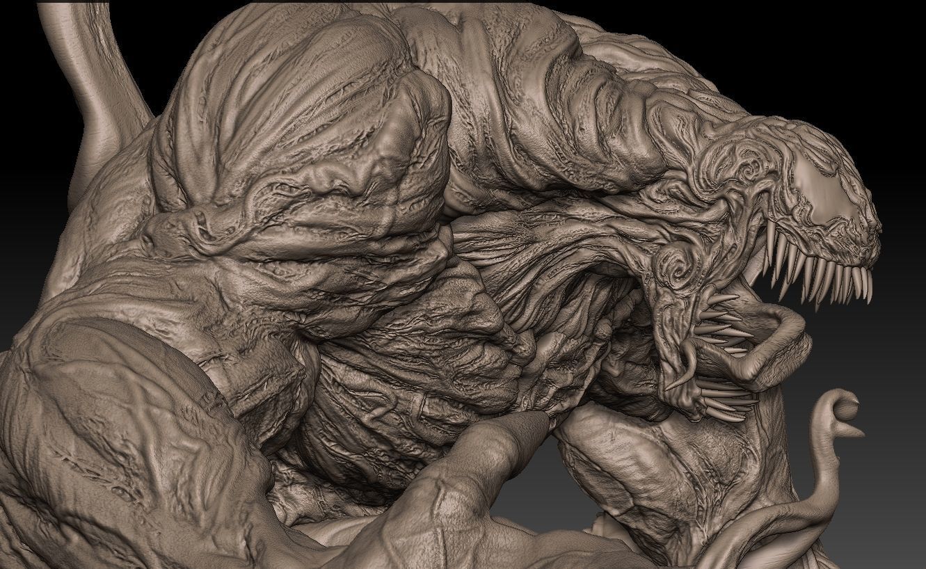 Venom statue of 3D print model_13