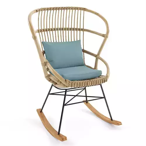 rocking rattan chair