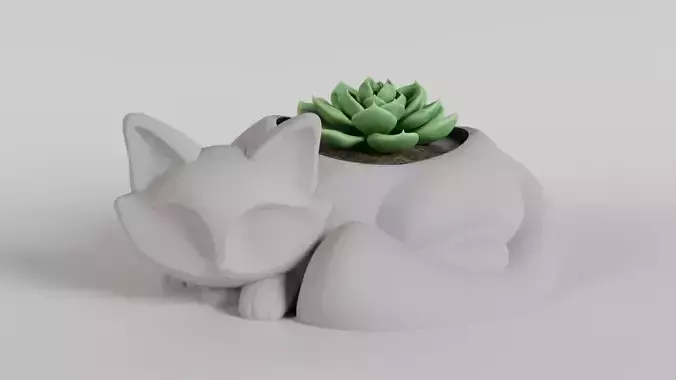 Sleeping Fox Planter 