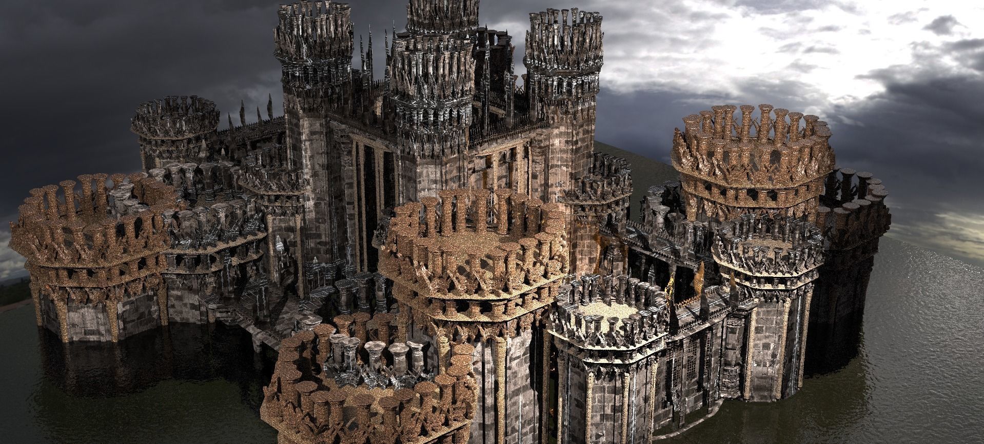 Elden Ring Inspired Castle 2 Kitbash 1  3D model_1