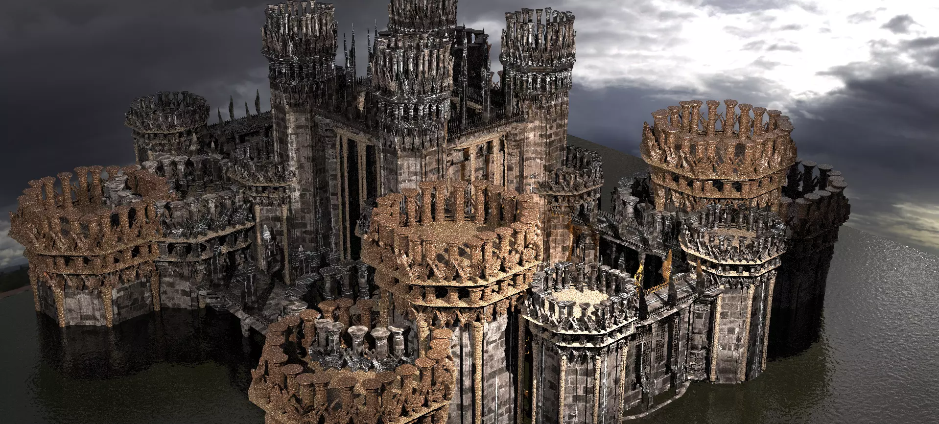 Elden Ring Inspired Castle 2 Kitbash 1  3D model_0