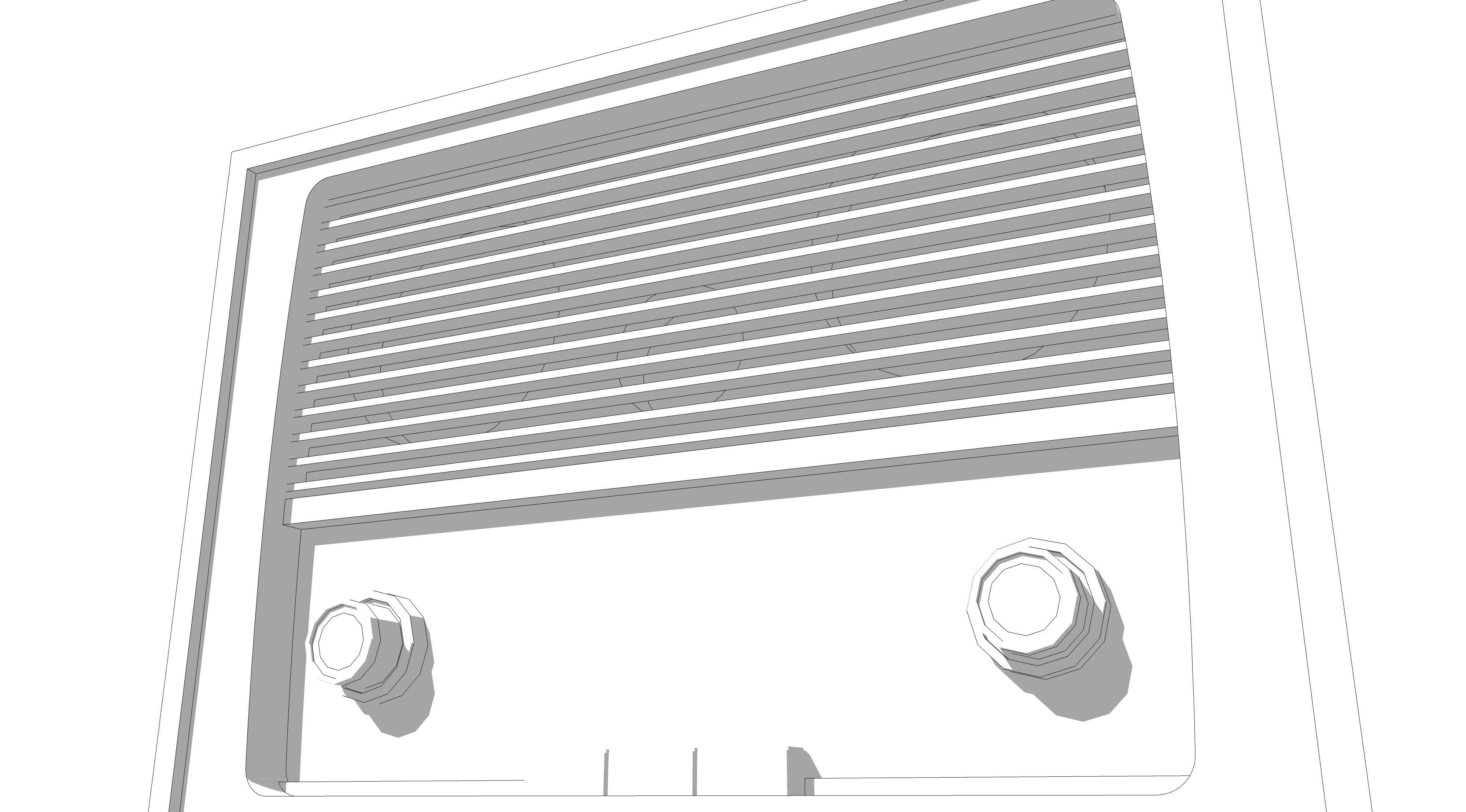 vintage radio 2 3D model_14