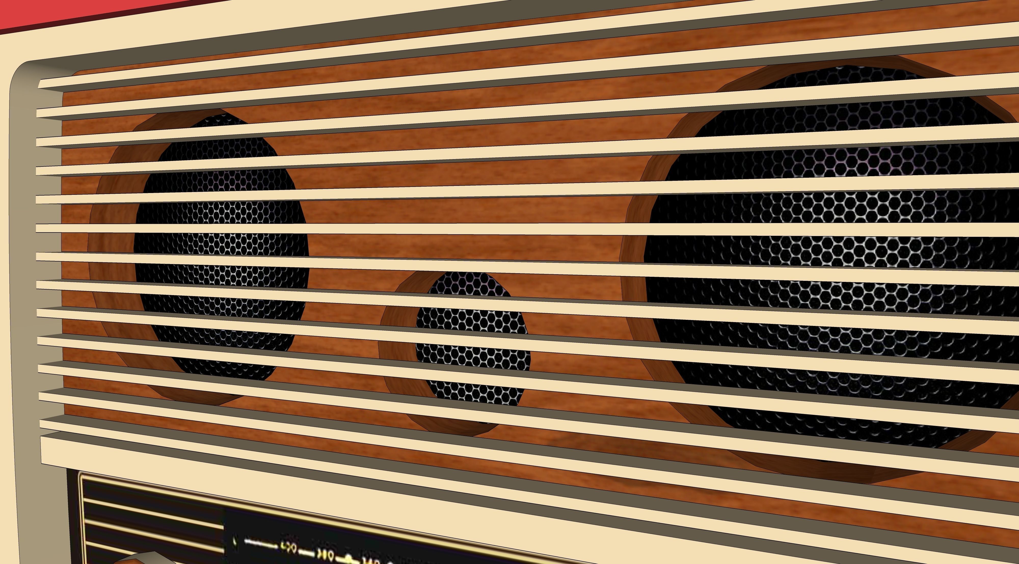 vintage radio 2 3D model_10