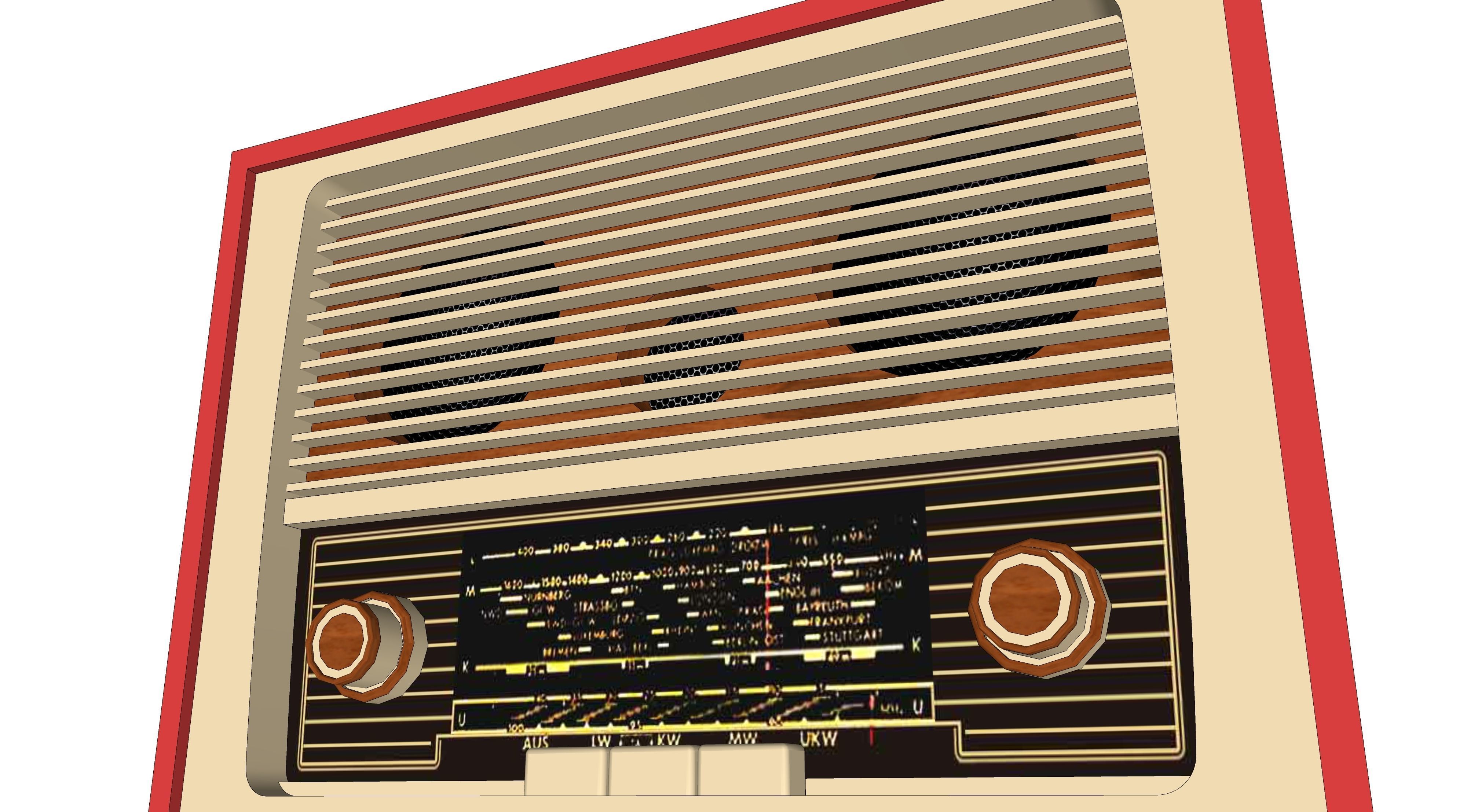 vintage radio 2 3D model_3