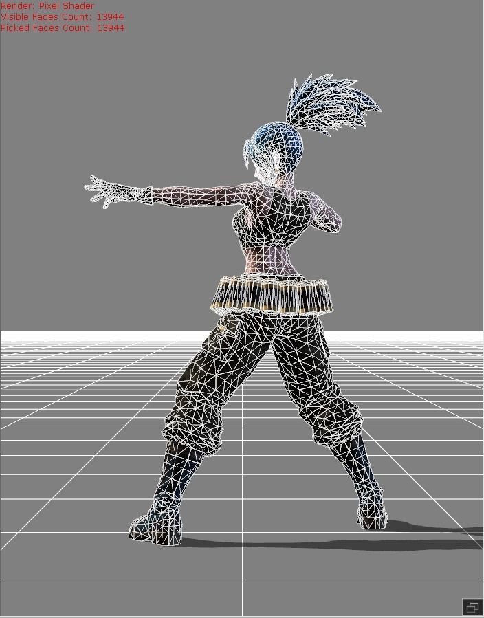 Karina - Leona KOF Skin 06 Low-poly 3D model_8