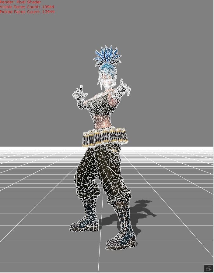 Karina - Leona KOF Skin 06 Low-poly 3D model_6