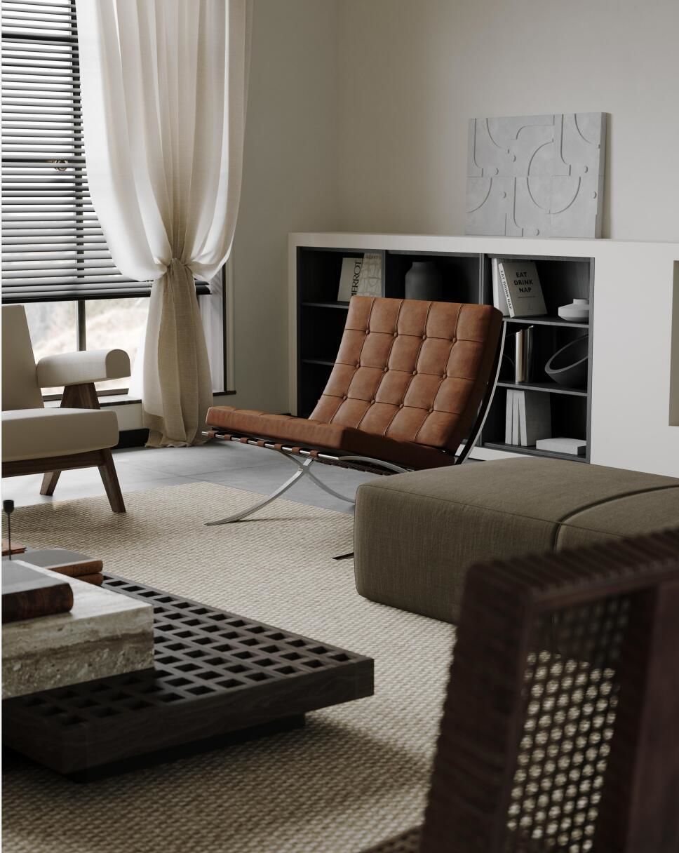 Vintage Style Living Room Dining Room 3D Model 3D model | CGTrader