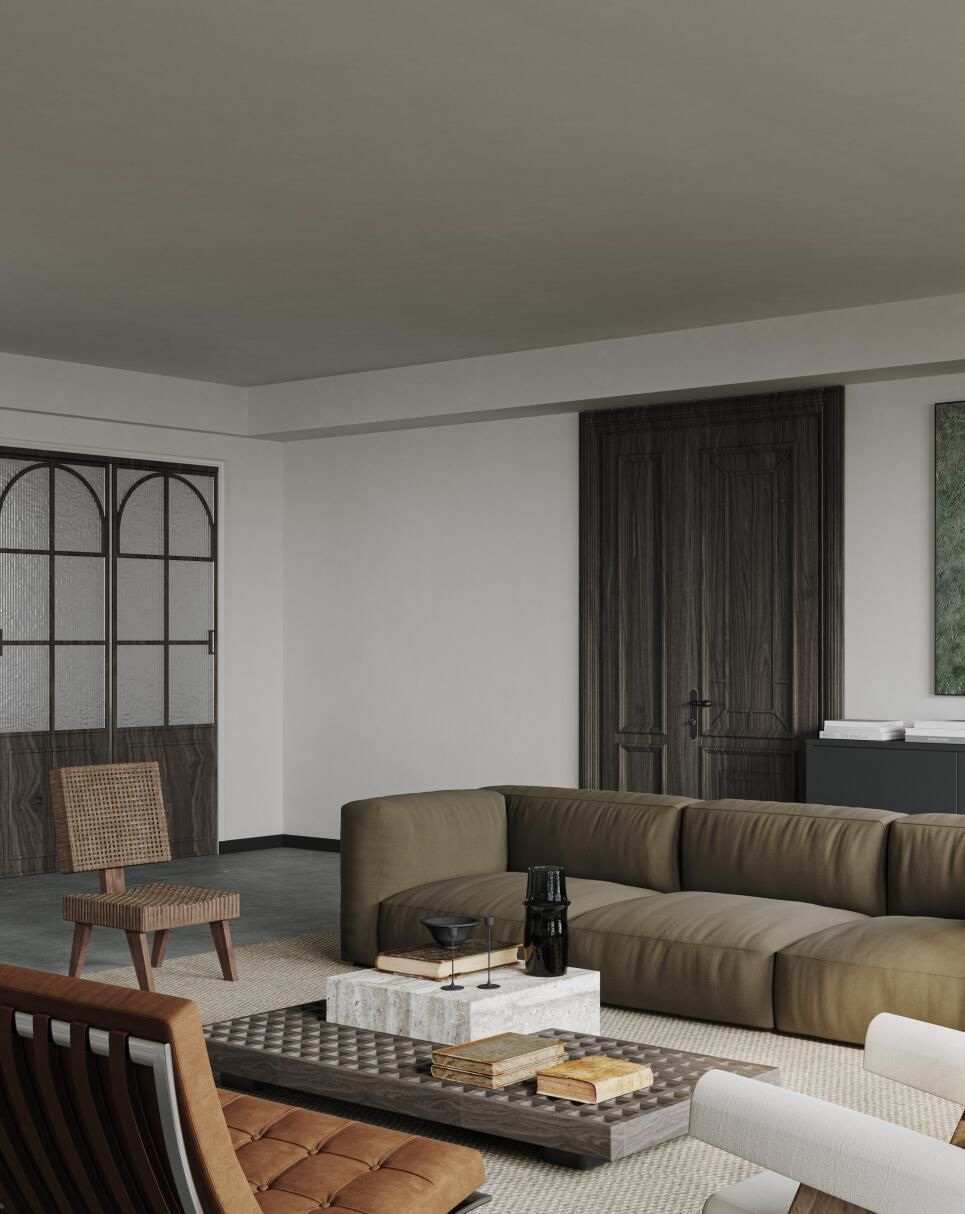 Vintage Style Living Room Dining Room 3D Model 3D model | CGTrader