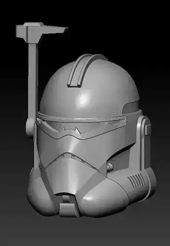 Animated Wolffe Helmet Full Size and One12 Scale STL bundle