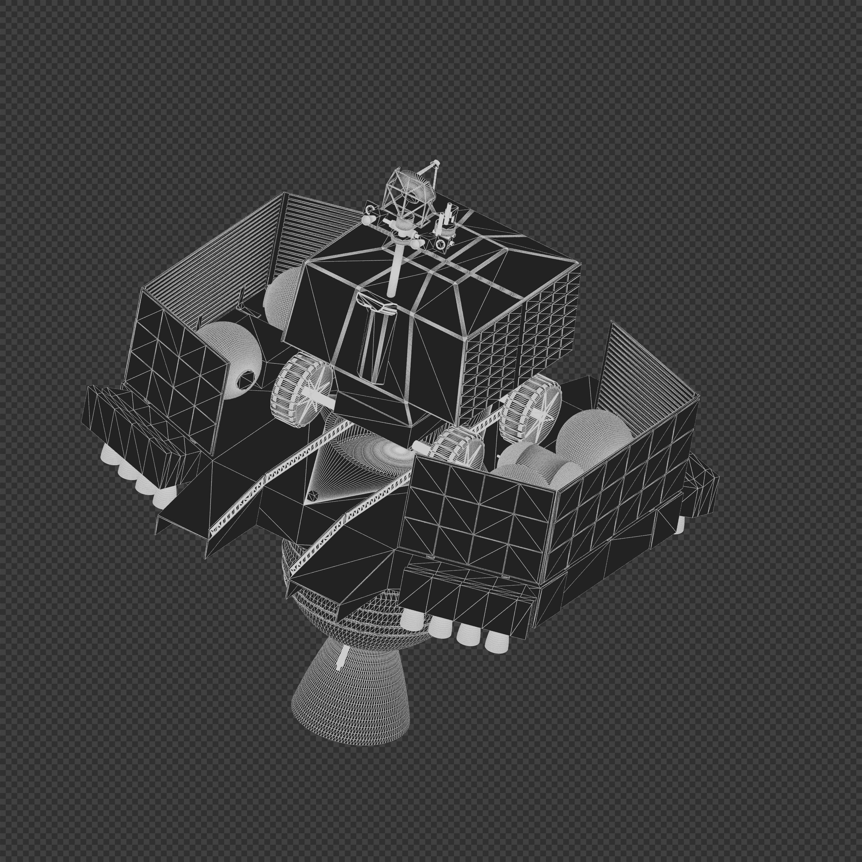 NASA Lunar Pallet Lander 3D model_6