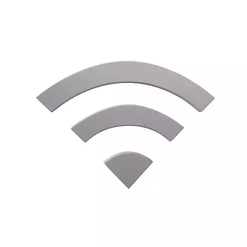 Wifi Symbol v1 007 Low-poly 3D model