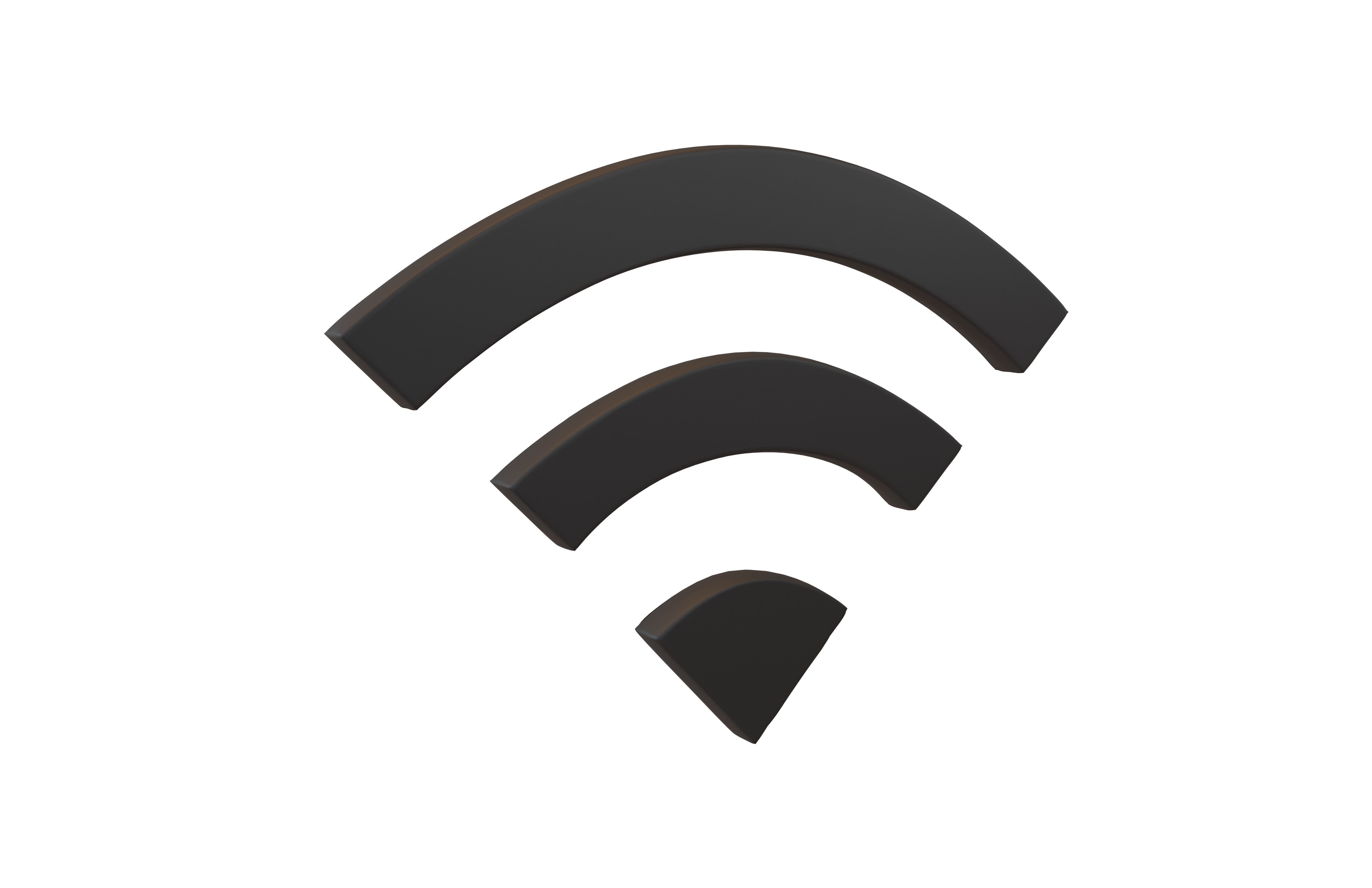 Wifi Symbol v1 010 Low-poly 3D model_1
