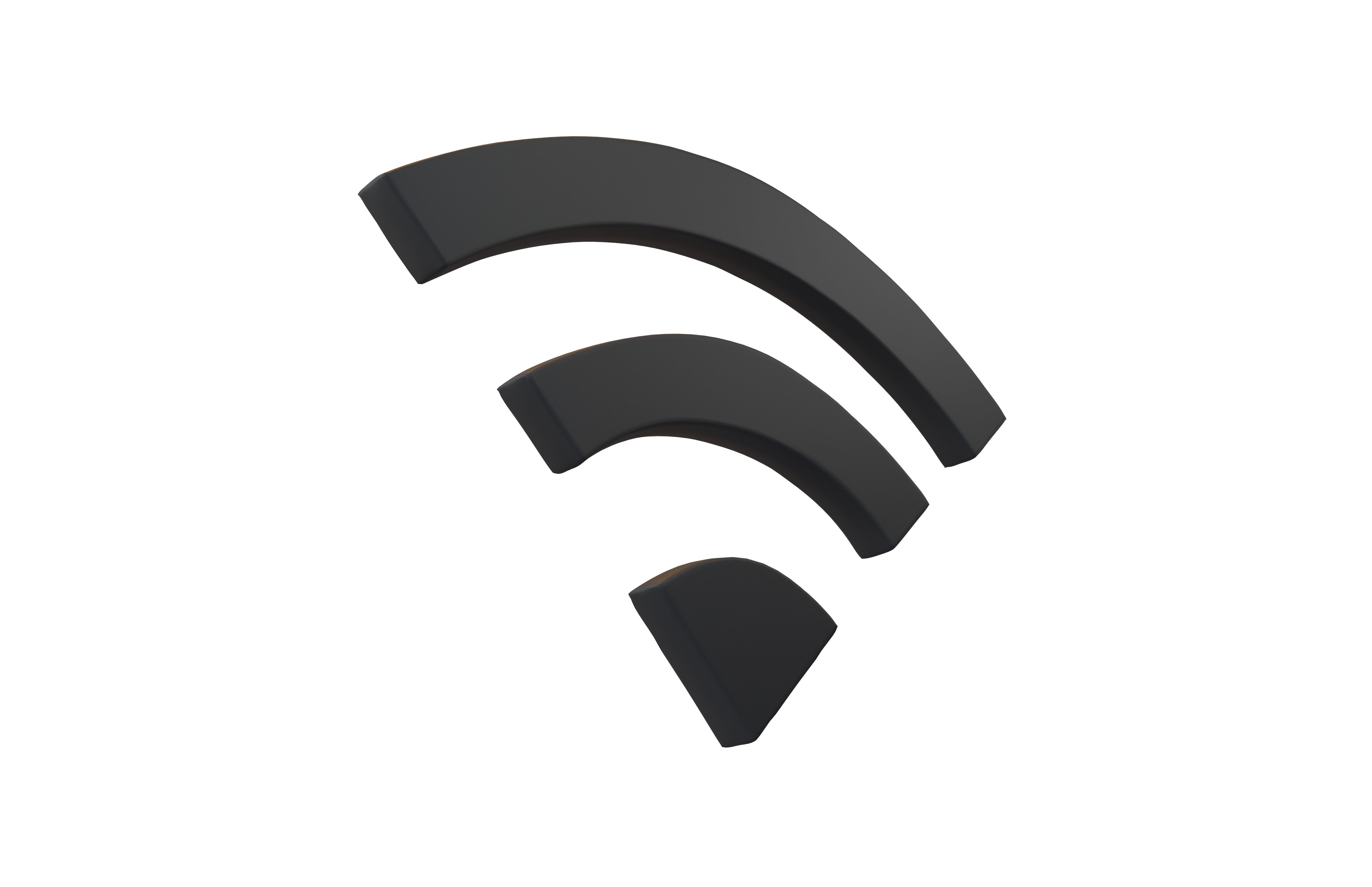 Wifi Symbol v1 010 Low-poly 3D model_3