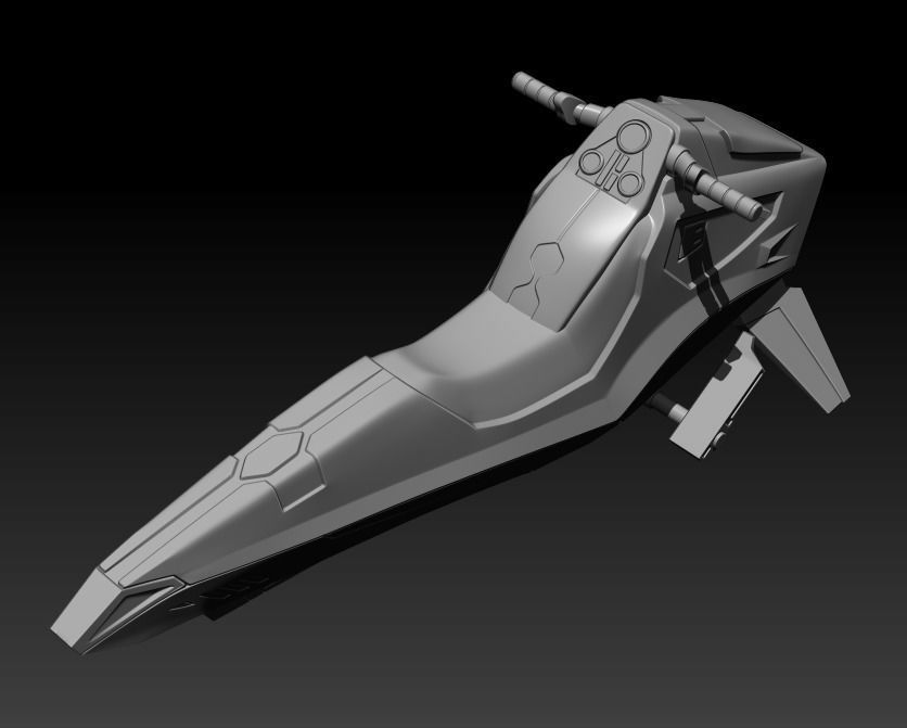 Balutar Class Speeder One12 Scale STL Files 3D print model_1