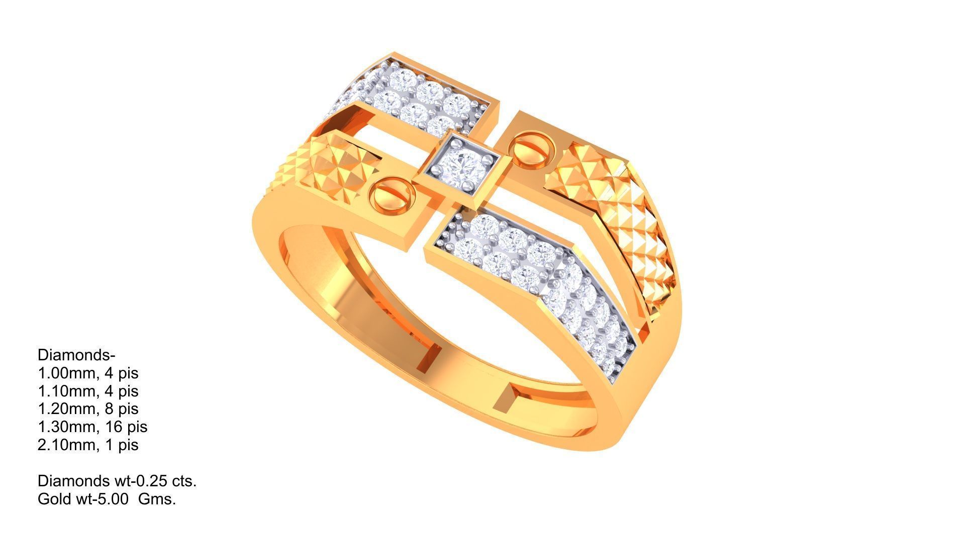 Engagement Wedding Rings 3dm STL OBJ FBX Renders Details 3D print model_4
