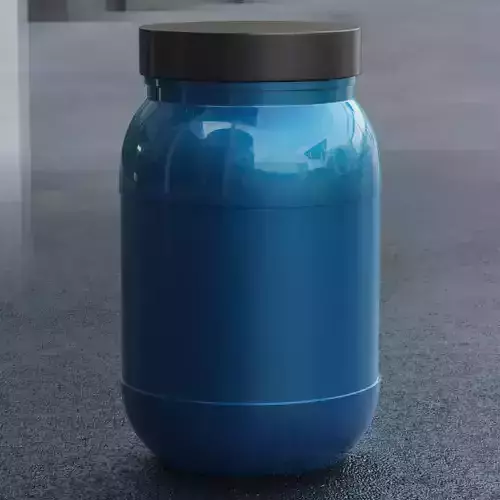 bottle jar Low-poly 3D model