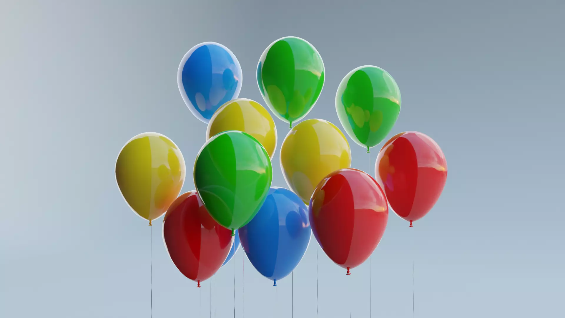Balloon 4K and 2K Low-poly 3D model_0