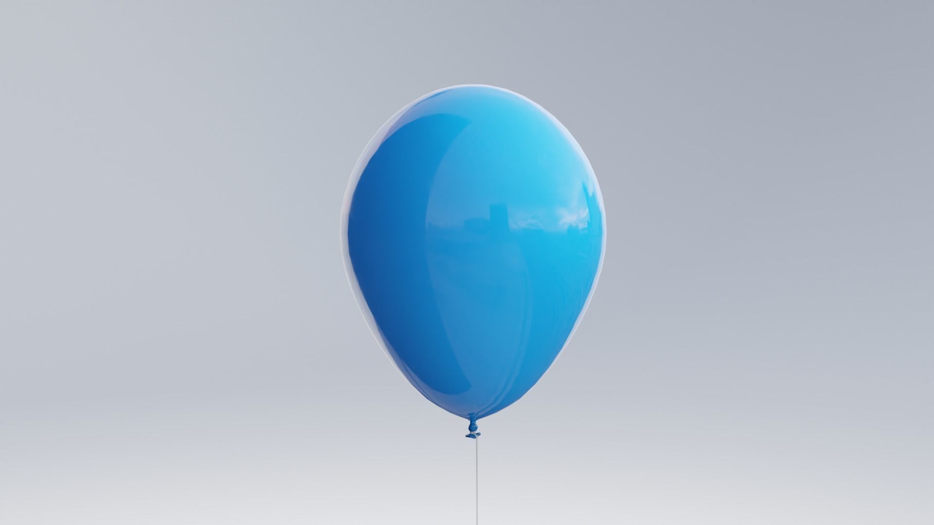 Balloon 4K and 2K Low-poly 3D model_1